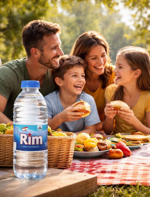Rim bottle with family